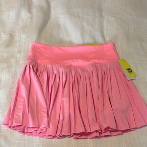 Pink Pleated Women's Skort